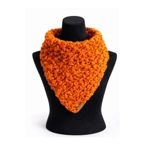 bandana de lana hecha a mano modelo nuit